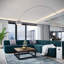 Ensemble de canapé modulaire en tissu 5 pièces Mingle par Modway-770469893