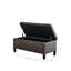 Banc de rangement capitonné à fermeture douce