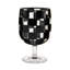 Blue Check Acrylic Water Goblets-1348262476
