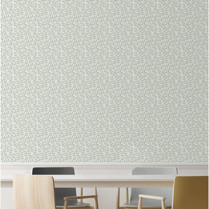 Panneau de papier peint adhésif Nykisha, l 24 po x L 120 po, Beige