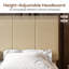 Lit plateforme tapissier hydraulique avec rangement en velours-115143022-130123824