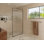 Maia 40 in. x 78 in. Framed Glass Shower Panel - Single Fixed Panel - Fluted