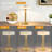 12" Modern Metal LED Rechargeable Table Lamp with Touch Dimmable Light-570386966