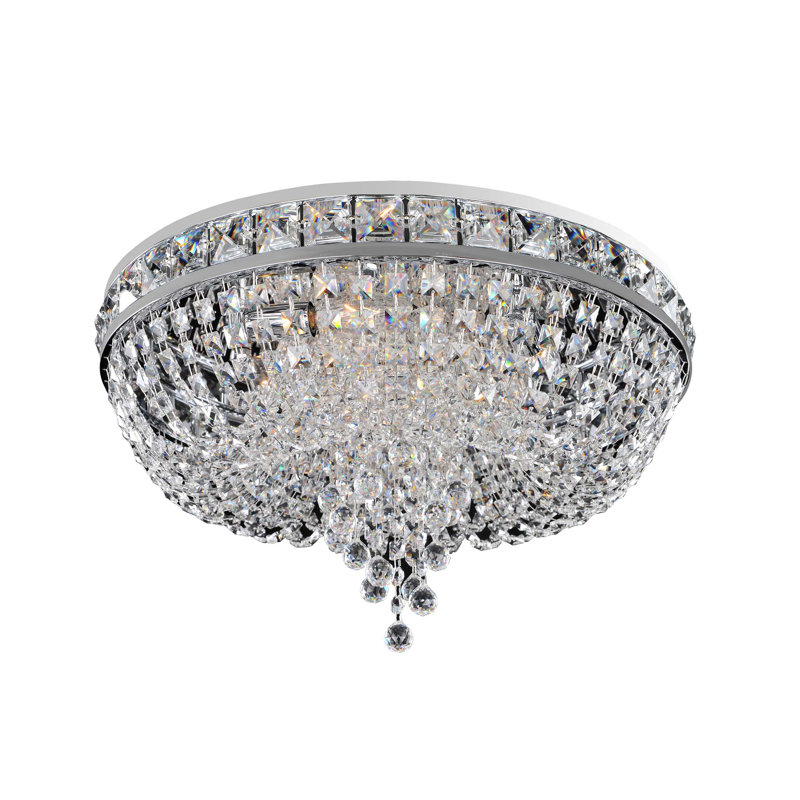 Cascata 4 LT Chrome/Clear Flush Mount Allegri