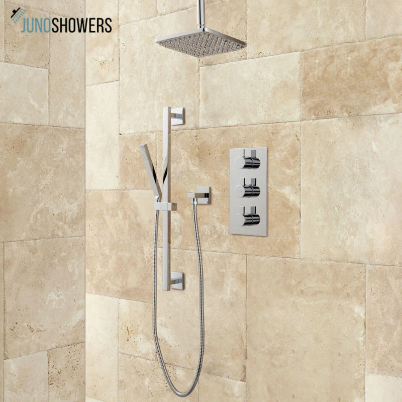 Oil-Rubbed Bronze Shower System with Classic Design, Rainfall Spray, and Handheld Wand
