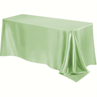 Seamless Satin Tablecloth Rectangular Silkys Soft Tablecloth Smooths Fabric Table Decoration Suitable For Restaurant Wedding Banquet Party Event Decoration