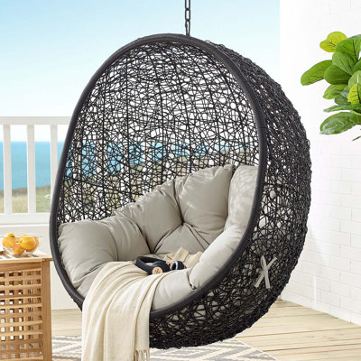 Modway Encase Swing Outdoor Patio Lounge Chair without Stand