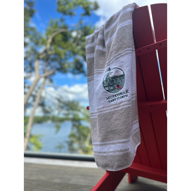 Silivri Outdoor Beach Pool Towel - 36X66, Sand Striped