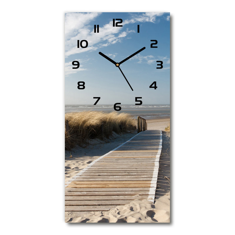 Jaliah Glass Wall Clock, Black