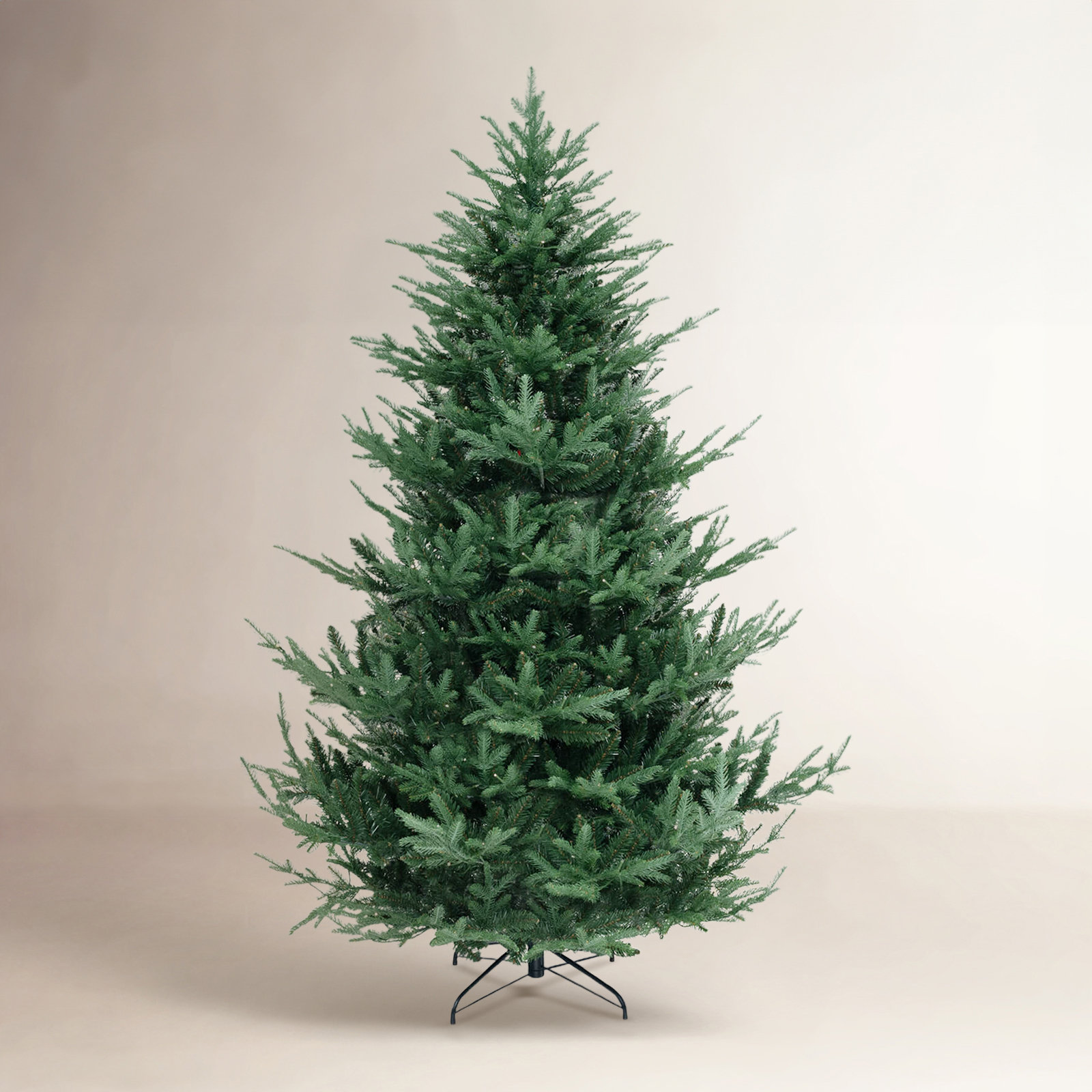 7 Ft Artificial Xmas Tree With 1090 Pvc Pe Branch Tips 340 Warm White Led Lights