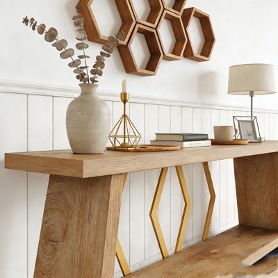 Console Sofa Table with Storage for Entryway Living Room