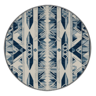 Tapis gris art déco lavable à la machine
