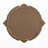 35.5x31.5" Round MDF Wall Mirror with Ornate Gold Frame