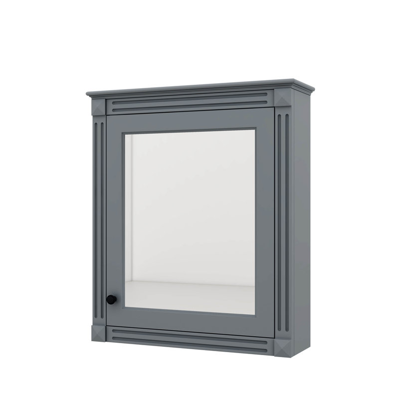 Armoire à pharmacie murale 24 po x 27 po avec miroir, armoire peu encombrante pour toilette au-dessus avec tablette réglable