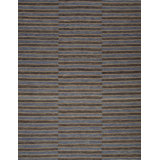 Striped Area Rug in Black/Blue