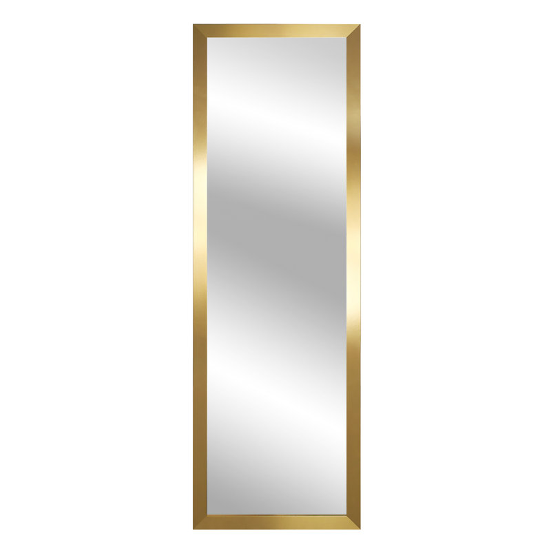 Jarel Flat Full Length Mirror, 127cm H x 47cm W, Gold
