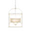 Lustre carré lanterne 4 lumières Dildy