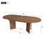 Extendable dining table 120–160cm oval walnut-536002073