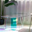 Table basse en acrylique