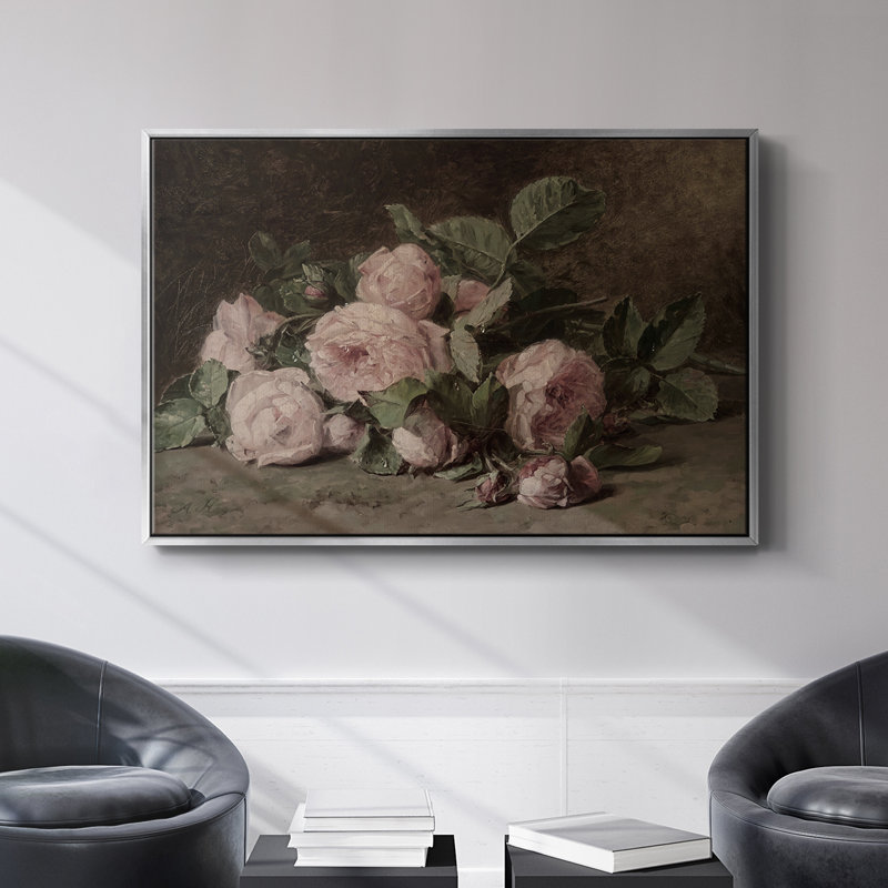 Botanique rétro - XLI, H 17 po x l 25 po x P 2 po, Toile naturelle avec cadre flottant