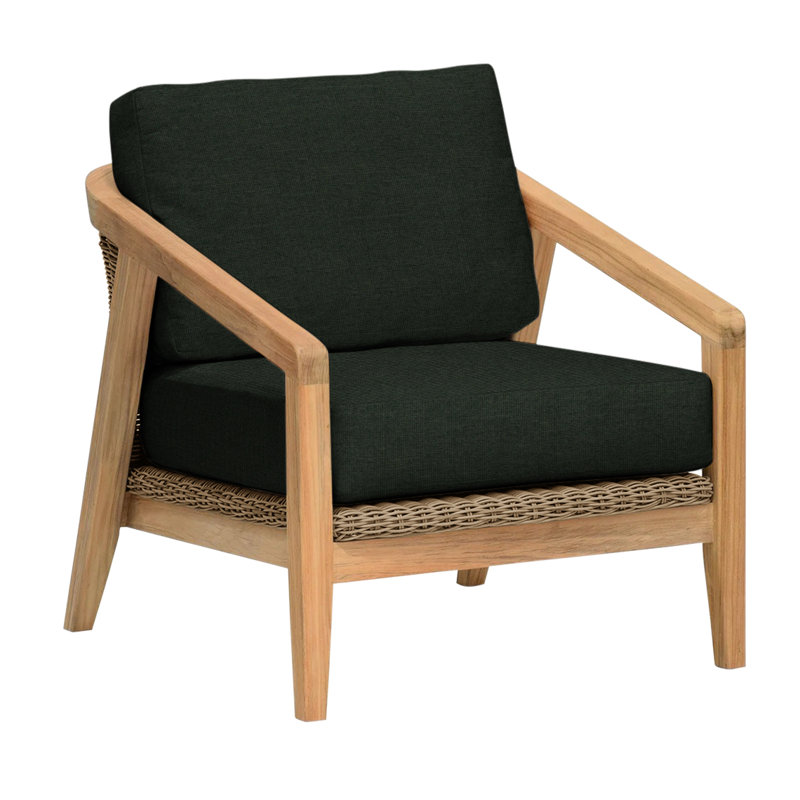 Spencer Outdoor Lounge Chair, Millstone, Spencer Willow