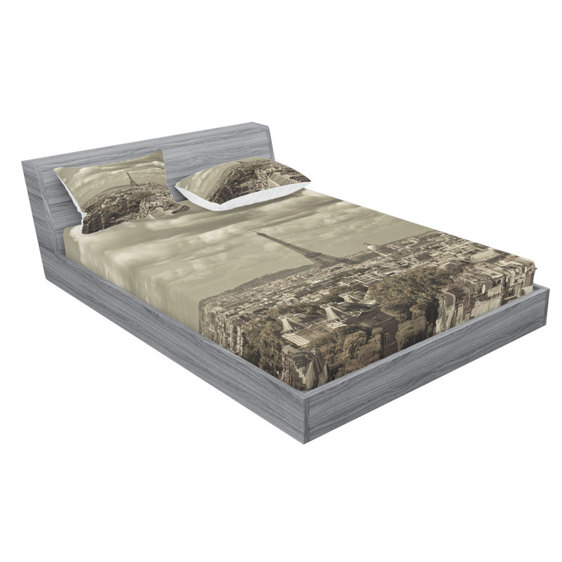 Microfiber Sheet Set, Full/Double+ Fitted Sheet + 2 Pillowcases