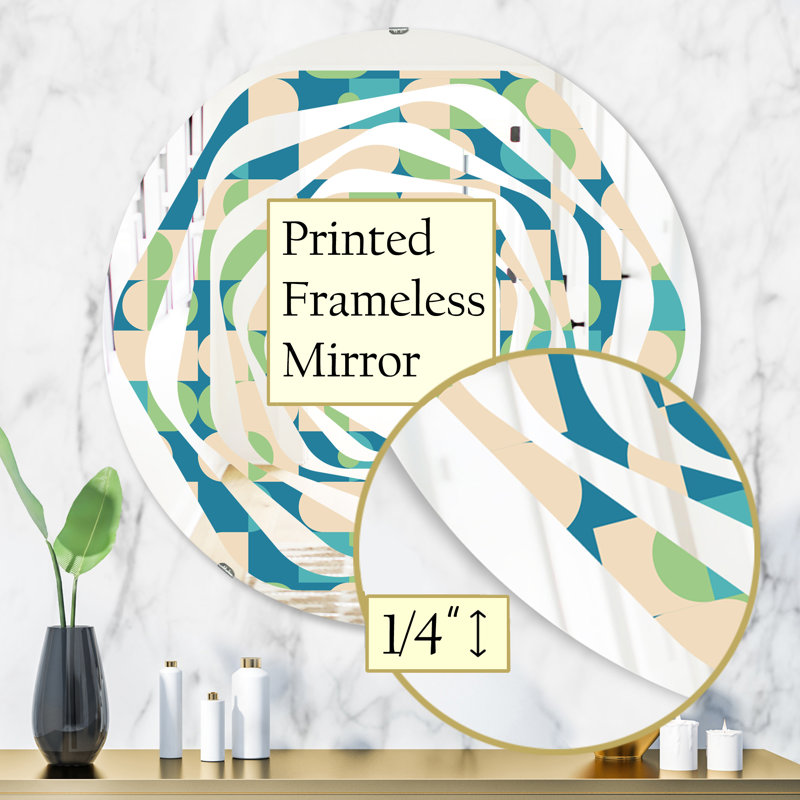 Miroir mural Whirl Abstract, H 31,5 po x l po