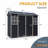 8 Ft X 4 Ft Outdoor Storage Shed With Two Windows And Double-Doors, Plastic Shed With Floor