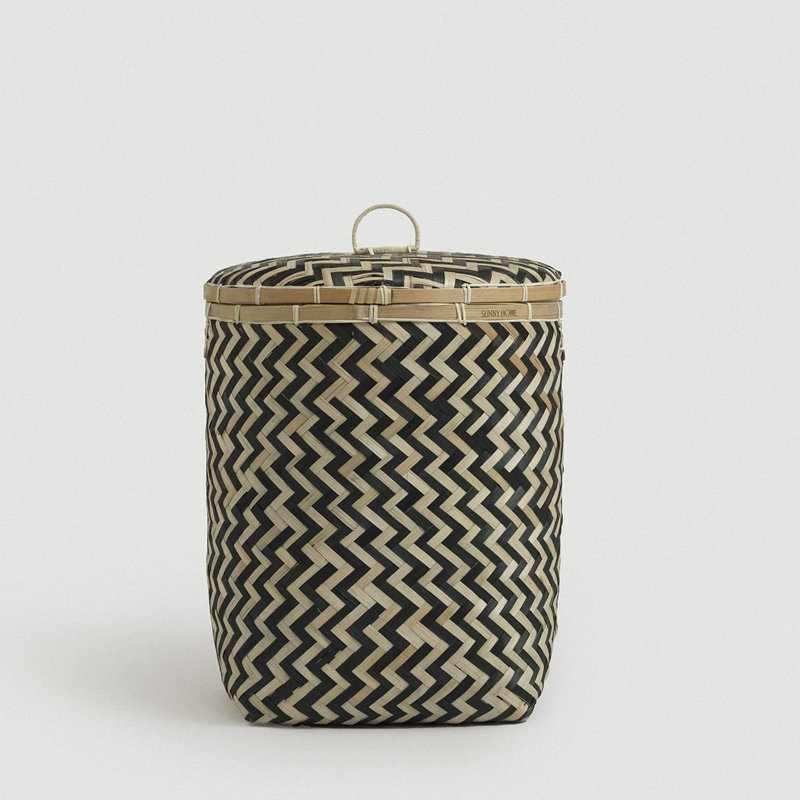 Panier en bambou Java - moyen, H 17,75 po x l 15 po 