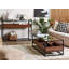Dedmond 110cm Glass Top Console Table