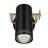 Ruehl 7.25-inch 1-Light Adjustable Wall Sconce in Black with Champagne Bronze Accents-126562270