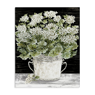 Art mural sur toile Country Vase Baby's Breath par Cindy Jacobs
