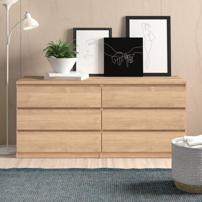 Jada 6 Drawer 60.5" W Double Dresser