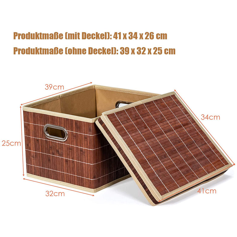 Rebrilliant Plastic Decorative Basket, Brown