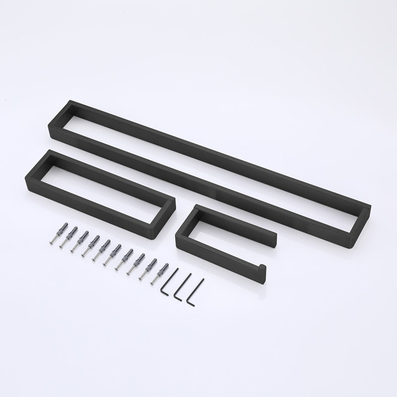 Bathrrom Hardware Set Bathroom Hardware Set, Matte Black
