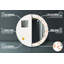 Huldar Glass Flat Wall Mirror
