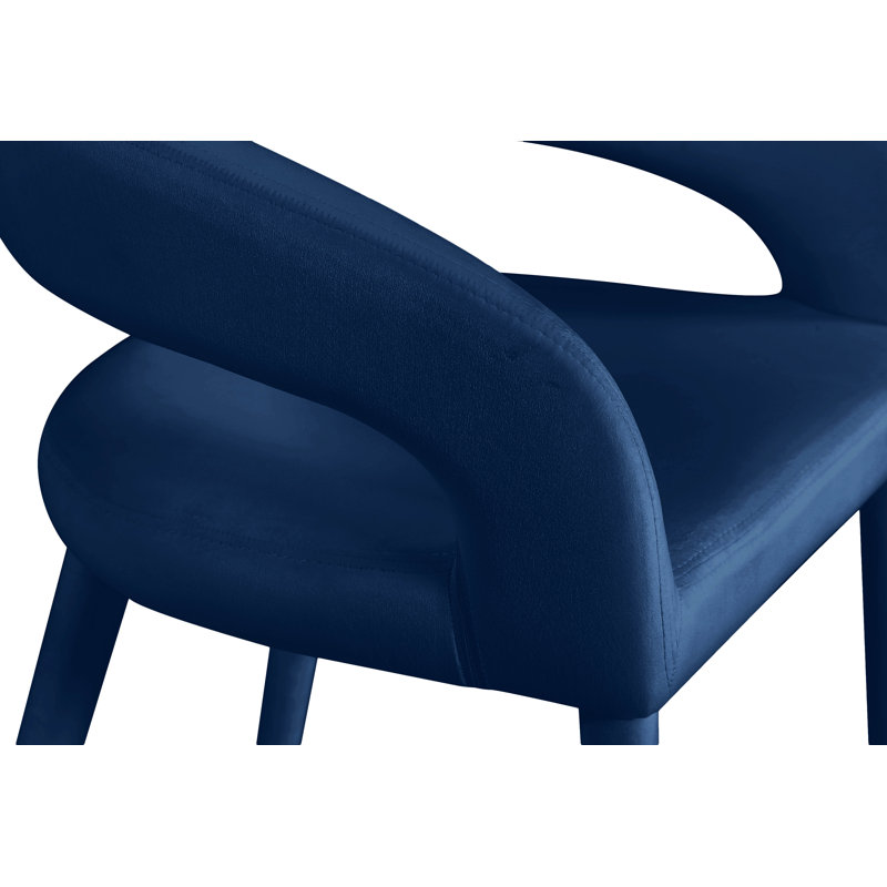 Tabouret de comptoir 26,5 po Destiny, Velours, Marine