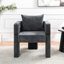 Chaise d'appoint moderne en chenille à 3 pieds avec accoudoirs ergonomiques-328043690