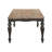 Rectangular 79-inch Dining Table Brown Brushed