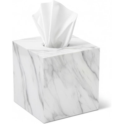 Porte-papier hygiénique en marbre carré