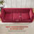 Allard 89.4" Velvet Mid-Century Modern Channel Tufting Upholstered Couch Sofa-981236399