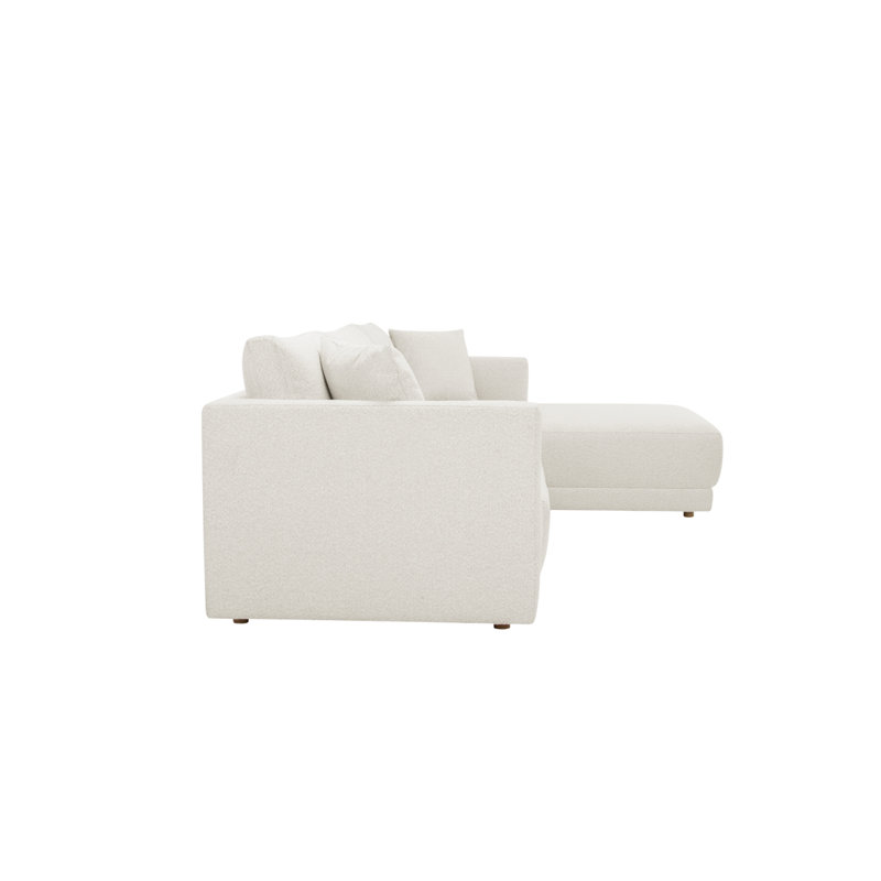 Bryn Upholstered Sectional, Right Hand Facing, Oyster Boucle