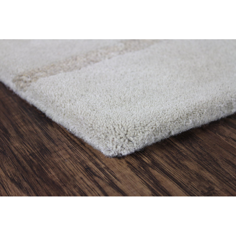 Belen Wool Abstract Indoor Rug, Rectangle 5' x 8'