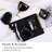 Black bathroom accessory set