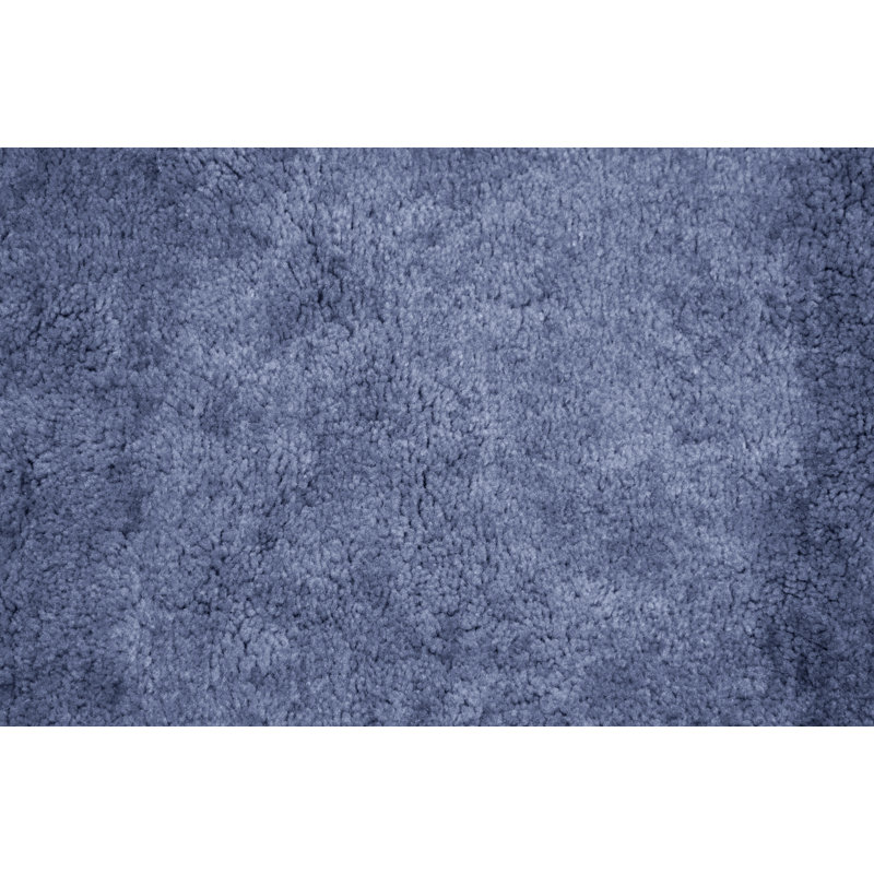 Room Size Nylon Bath Rug with Non-Slip Backing, 60" x 72", Basin Blue