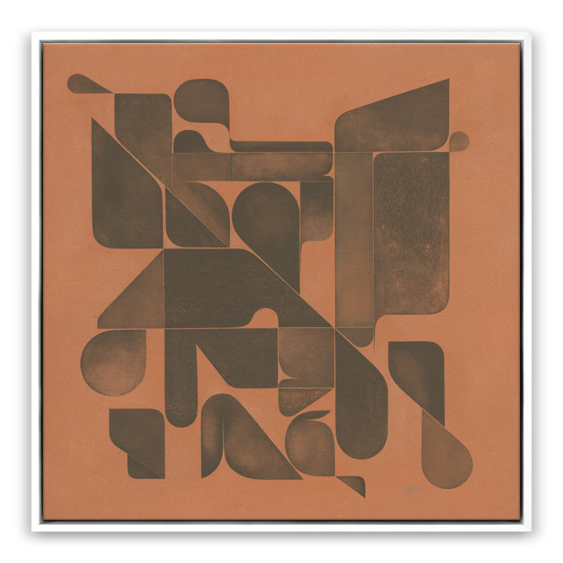 Mesa Roja by Gregory Gove, White Oak Framed Canvas, 32" H x 32" W x 2" D