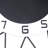 Atreo 9.5" Metal Wall Clock