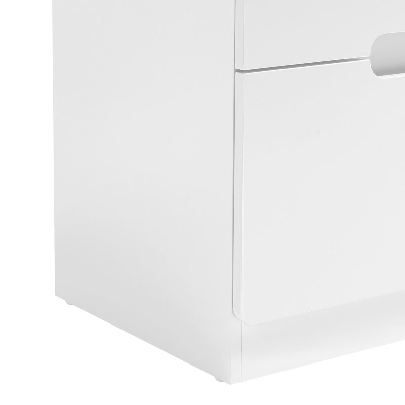 Ensemble de 2 tables de chevet Handless, Blanc