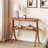 24.6'' Tall End Table Side Table With 2-Tier Storage Shelves And Solid Wood Legs-814716895
