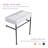 32"L*17"W White Ceramic Rectangular Single Faucet Hole Console Bathroom Sink with Overflow-64495856